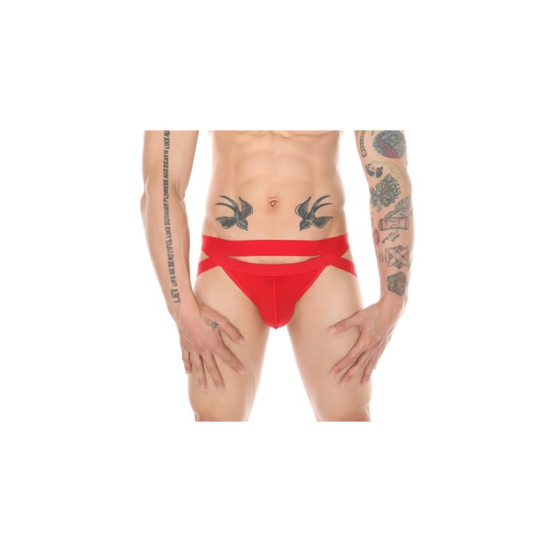 MenSexyWear Jockstrap Mario Rouge